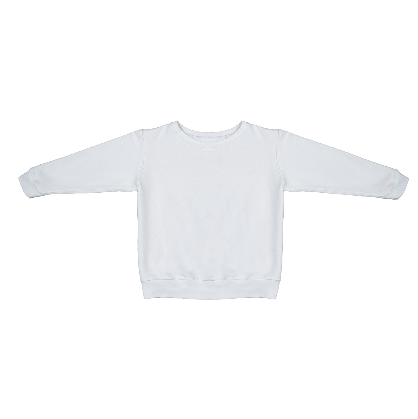 ORGANIC KIDS CREWNECK SWEATSHIRT - PFD/WHITE