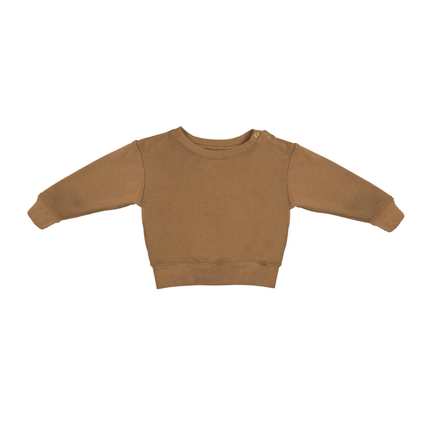 ORGANIC BABY CREWNECK SWEATSHIRT - SOLID DYE